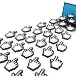 Graphic showing fingers pointing at site.